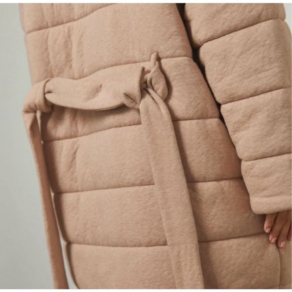 lunya Blush Pink Quilted Wrap Robe Coat - Picture 3 of 5
